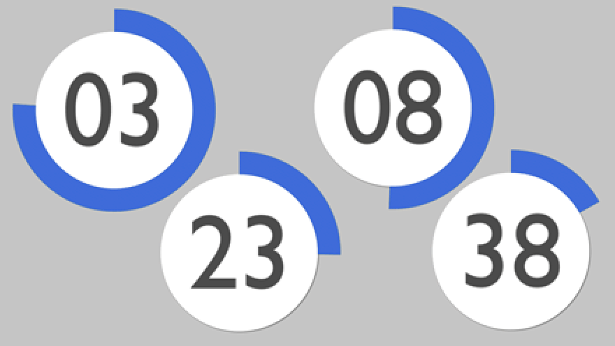 Blue Countdown Timer Animation(free stock footage)