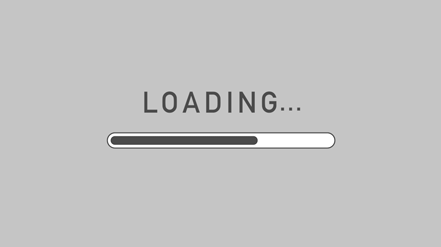 black loading bar animation(free stock footage)