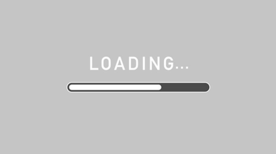 white loading bar animation(free stock footage)