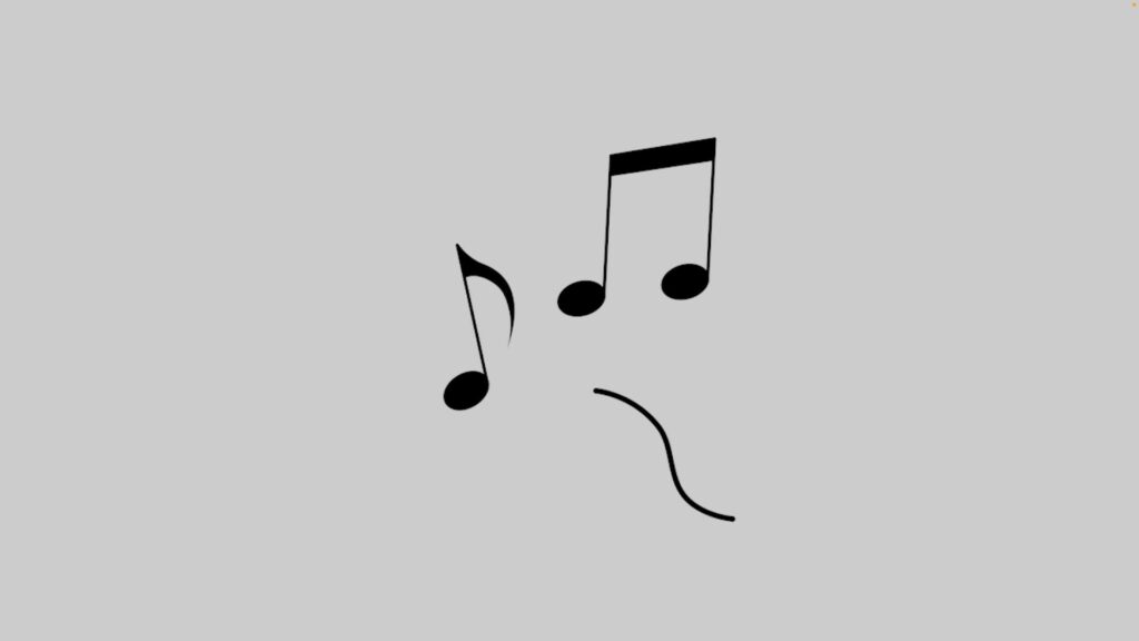 Musical Note Animation or Sound Symbol Animation for Free Download (black)